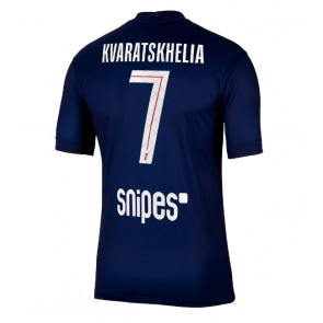 Paris Saint-Germain Khvicha Kvaratskhelia #7 Hjemmebanetrøje 2025-26 Kortærmet